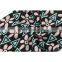 Newest pink and blue flower design 100 polyester brushed dress printed floral fabric
