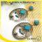 oval design hollow latest exotic turquoise fashion earring