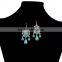 Wholesale Ginasy Bohemia Style Drop Earrings Teardrop Turquoise Dangle Earrings For Women
