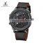 WEIDE original watches UV1506, western watch price, leather chronograph watch