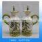 Handmade ceramic olive oil bottles wholesale with handle