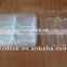 Clear plastic biscuit packing tray with custom shape and divided compartments