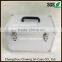 Three-piece ABS aluminum welding box aluminum instrument case with small silver dot fabric