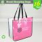 Eco friendly glossy laminated recycle round bag promotional cosmetic bag