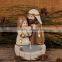 Resin nativity set candlestick