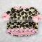 pet pink leopard velvet coat
