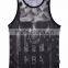 Fashion Custom Printing Wholesale Cotton Gym men Tank Tops Singlet