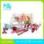 2016 New !Eco-friendly Plastic 11Inch Movable Joints Riding Barbie Girl+Horse+Quadrangular Stable+Tools kid Toys MZT8984