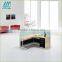 Hot sale cheap 320# partition office desk with locking wood drawers pedestal