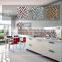 Brown color square glass mosaic tlie for kitchen design (PMC254018)