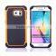 Luxury tough Tpu pc hybrid hard back cover case for S6 edge