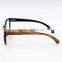 Double Color Layers Maple Wood Prescription Optical Frame Cut Design