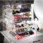 6 drawer acrylic makeup organizer