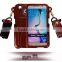 For Samsung Galaxy S6 Wallet Case leather case with Card Slots and Cash Compartment Flip Cover with Kickstand Feature