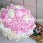 Handmade wedding bouquet wholesale with bowknot and brooch