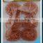 JML card packing copper-coated scrubber cleaning ball mesh scourer for kitchen cleaning
