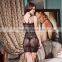 Sexy lingerie Lady's bag hip Bud silk skirt Hollow out mesh gauze clothing