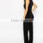 2016 Wholesale Cheap Side Lacing Sleeveless Slim Jumpsuit Playsuit for Women