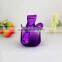 fashion design flower shape pump sprayer cap 20ml crystal perfume glass bottle for personal care