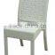 outdoor garden plastic white rattan chair