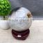 Beautiful natural high quality citrine open smile crystal geode crystal ball for decoration