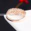 Free shipping silver plated clear crystal 1gram gold rings 2016