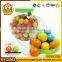 Mixed Color Football Play Round Bubble Gum in Jar