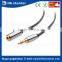 2016 trending products male to female AUX port compatible gold plated 3.5mm stereo audio extension cable