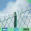 pvc coated green chain link fence for house garden