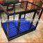 Welded Square Tubing Dog Cage With Wheels
