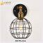 Home decor modern lighting fixture antique cage wall lamp vintage wall light