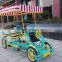 China carbon road 4 seater sightseeing 4 person 4 wheel Quadricycle Bike for sale
