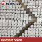 Wooden White Polished Large Fan Shape Fish Scale Marble Tile Mosaics