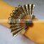 cheap gold fan napkin ring