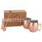 Moscow mule mug 100% copper/ copper mug with gift box packing/ Mow mule mugs with gift pack