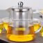 Hand Blown Glass Teapot Stainless Steel Infuser & Glass Lid teapot kettle coffee