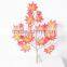 SJ071210 Red maple tree branches/fabic maple tree leaves for maple tree making