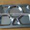 Stainless Steel Lunch Tray Restaurant Use Fast Food Tray