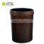 Plastic trash bin, plastic trash bin with Wood grain , decorative trash bin