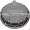 Round square Ductile iron cast iron manhole cover and frame grating EN124 B125 C250 D400