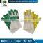 JX68A110 construction PVC impregnated gloves with green PVC dots