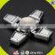 Wholesale aluminum metal alloy decompression desk hand toy four angle EDC finger fidget spinner W01A285