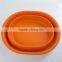 Fashionable collapsible salad bowl fruit wash bowl