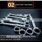 QJT- S12 Useful CR-V Combination Ratchet Wrenches Set Adjustable Ratchet Ring Spanner Set