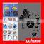 UCHOME Fairy Wall Clock Mirror Cheap Laser Cut Children's Wall Mirror Clock
