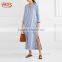 2017 New Fashion Caftan Striped Linen Kaftan