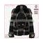 Fashion polyester and wool long sleeves short style fake fur check design fashion coat suit men