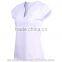 Wholesale candy color shirt body tight v-neck sportsware T-shirt for women