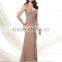 elegant chiffon cap sleeve lace v neck eastern bridal dresses