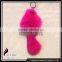 CX-R-14 Wholesale Lovely Desgin Cute Cheap Fox Fur Custom Keychain